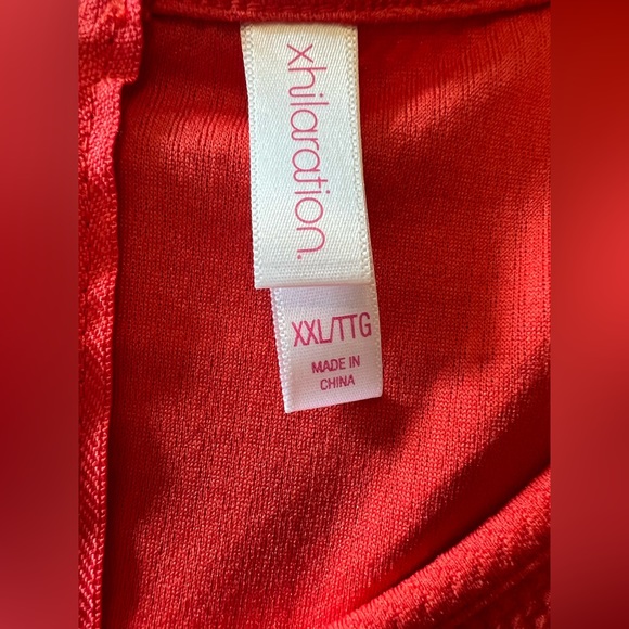 Xhilaration Orange Ruffle Sleeve Mini Dress XXL - Picture 2 of 7